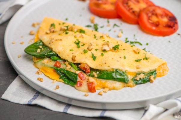 omelet met groente